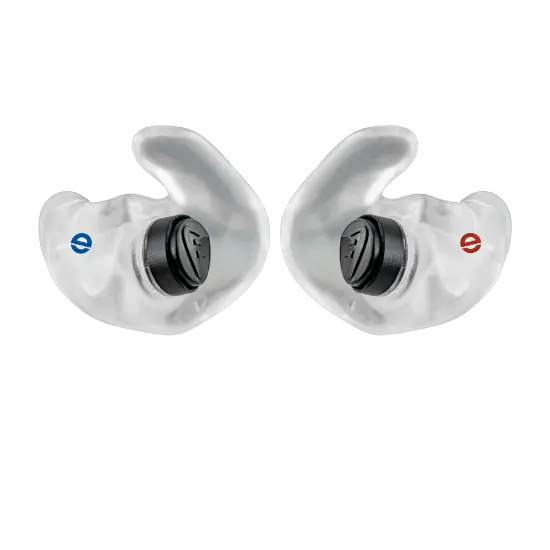 Maßgefertigter Gehörschutz in Concha-Form für maximalen Halt